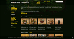 Desktop Screenshot of mayaworldtrading.com