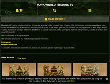 Tablet Screenshot of mayaworldtrading.com